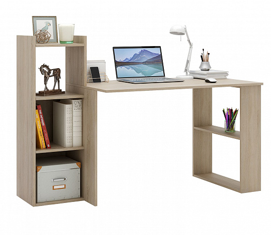 Стол-стеллаж Уно-107 - дуб сонома