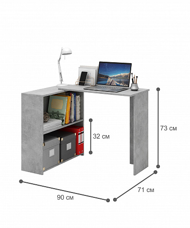 Стол письменный Витто-38 - бетон