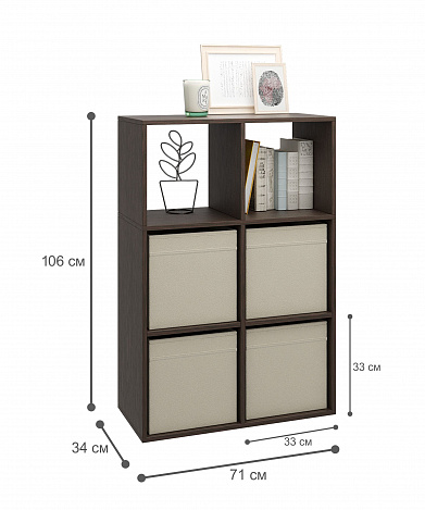 Стеллаж Файн-105 - венге