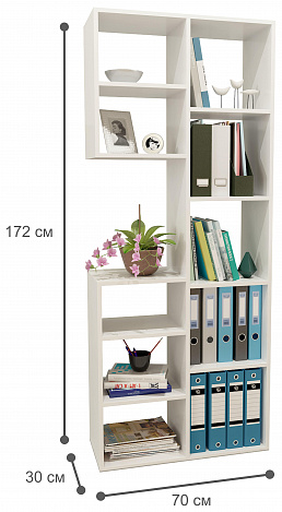 Стеллаж Рикс-2 - белый