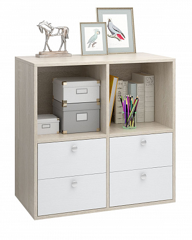 Комод-тумба Прайм-22-8 - дуб сонома / белый