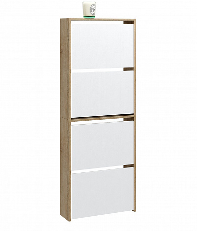 Обувница Витто-29 - дуб сонома / белый