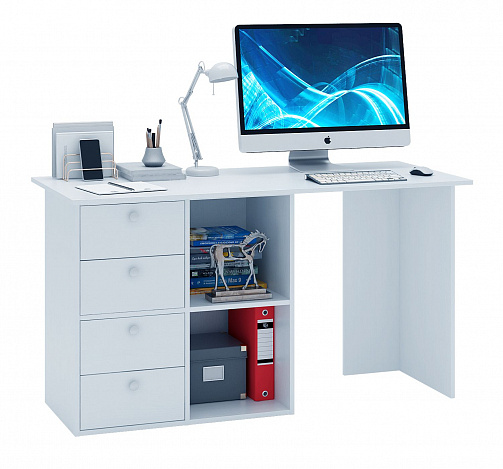 Угловой стол Прайм-67 - белый