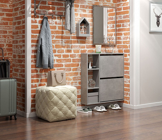 Обувница Витто-44 - бетон