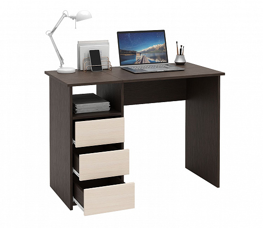 Стол письменный Витто-30 - венге / дуб молочный
