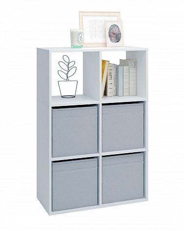 Стеллаж Файн-105 - белый