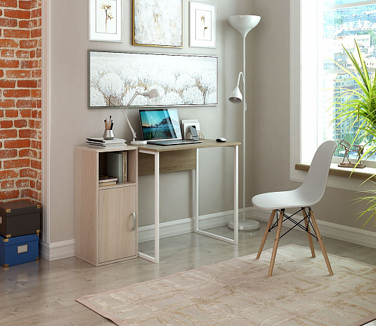 Тумба-Полка Уно-140 - ясень шимо светлый