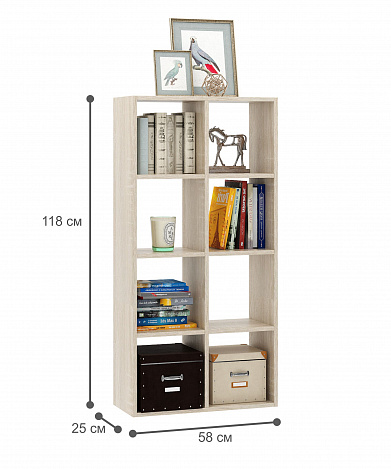 Стеллаж Уно-91 - дуб сонома