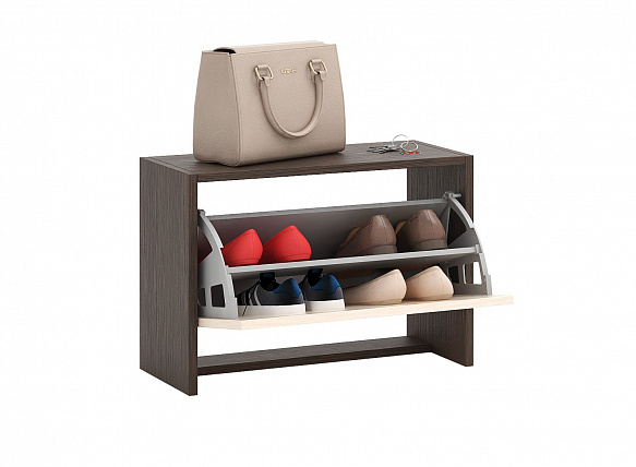 Обувница Уно-58 - венге / дуб молочный