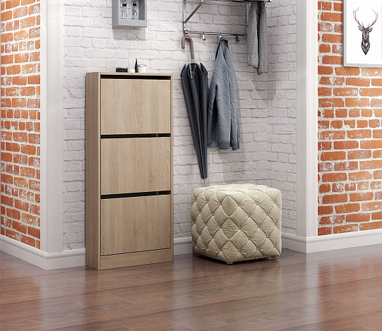 Обувница Уно-54У узкая  - дуб сонома