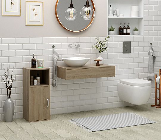 Тумба-Полка Уно-140 - дуб сонома