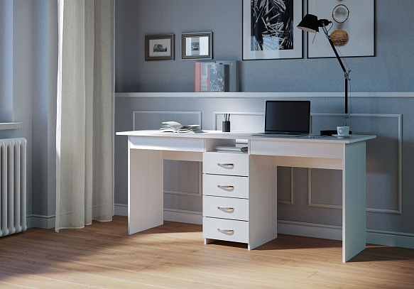 Стол для двоих Тандем-2Я - белый