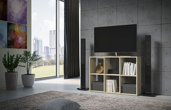 Стеллаж Уно-92 - дуб сонома