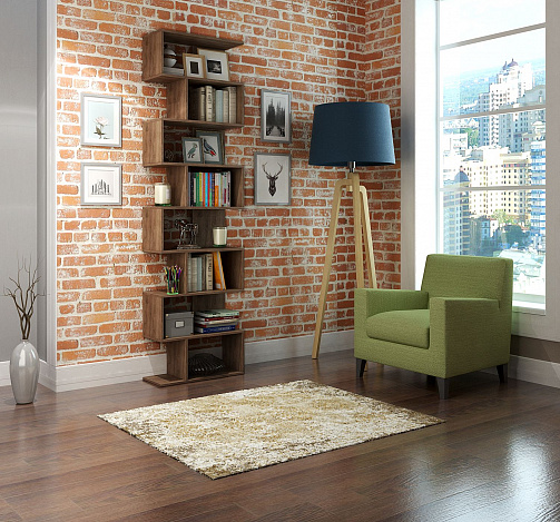 Стеллаж Файн-02 - дуб крафт табак