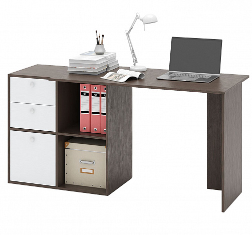 Компьютерный стол Прайм-48 - венге / белый