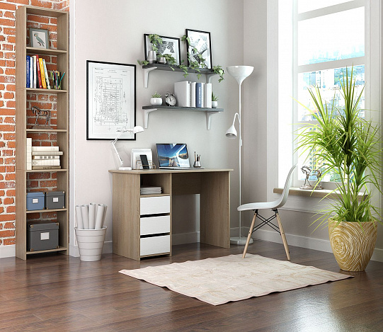 Стол письменный Витто-30 - дуб сонома / белый