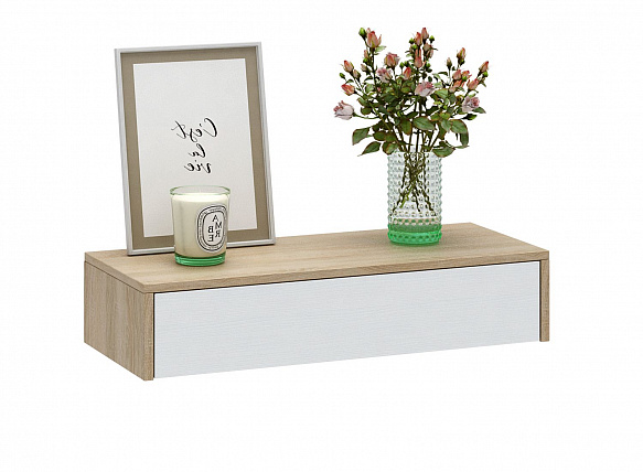 Тумба подвесная Уно-47 - дуб сонома / белый