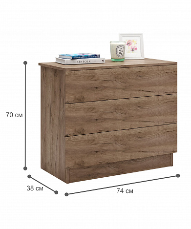 Комод Уно-23 - дуб крафт табак