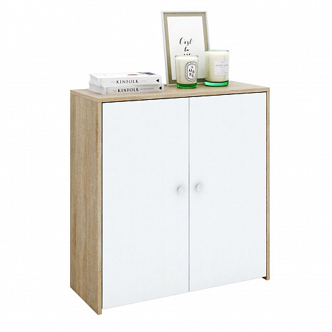 Комод Витто-17 - дуб сонома / белый
