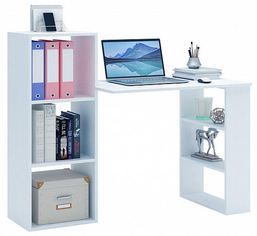 Стол-стеллаж Уно-10 - белый