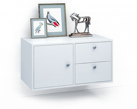 Подвесная тумба Прайм-21-4 - белый