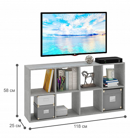 ТВ Тумба Уно-91 - бетон