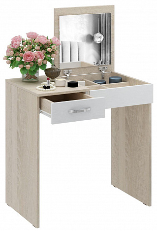 Туалетный столик Риано-01 - дуб сонома / белый