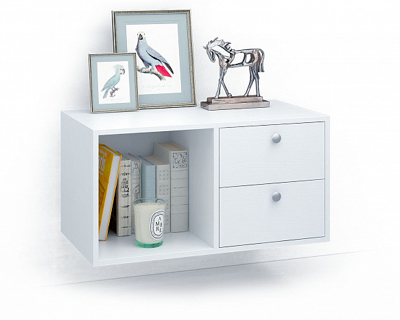 Подвесная тумба Прайм-21-6 - белый