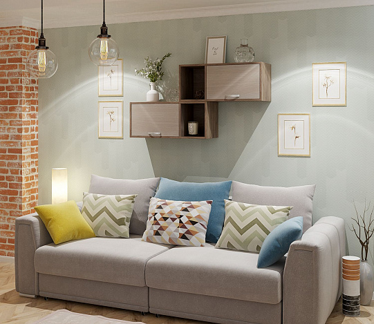 Тумба-Полка Уно-140 - ясень шимо темный / ясень шимо светлый