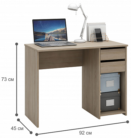 Стол письменный Уно-104 - дуб сонома