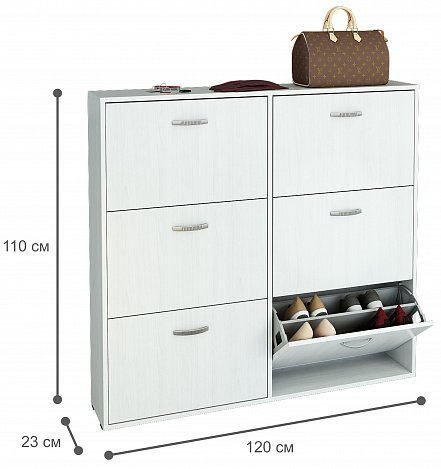 Обувница Милан-30 - белый