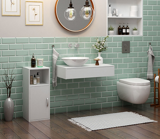 Тумба-Полка Уно-140 - белый