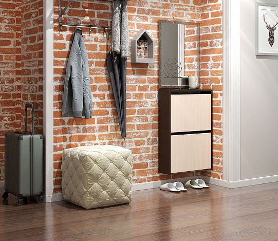 Обувница Витто-20 - венге / дуб молочный