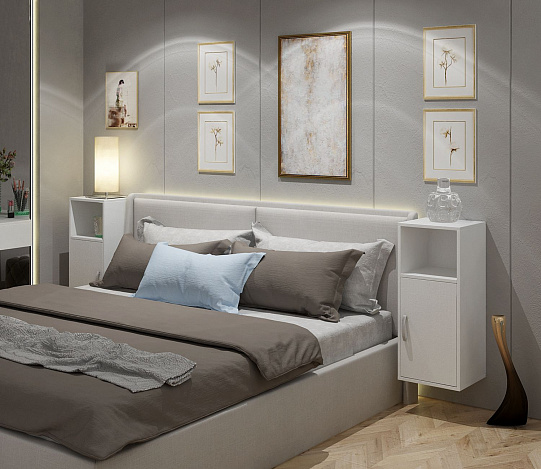 Тумба-Полка Уно-140 - белый