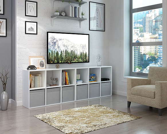 Стеллаж Файн-105 - белый