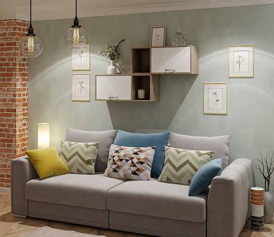 Тумба-Полка Уно-140 - дуб сонома / белый