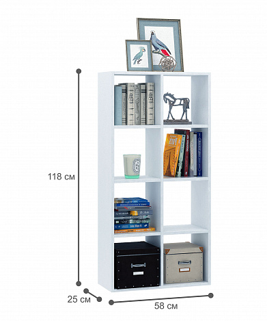 Стеллаж Уно-91 - белый