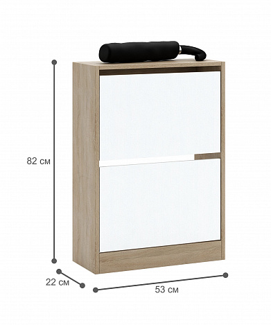 Обувница Уно-51 - дуб сонома / белый