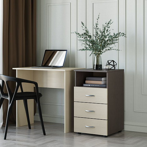 Тумба Альба-4 - венге / дуб молочный