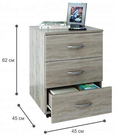 Тумба Альба-3 - дуб сонома