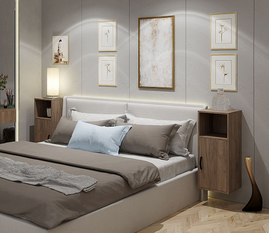 Тумба-Полка Уно-140 - дуб крафт табак