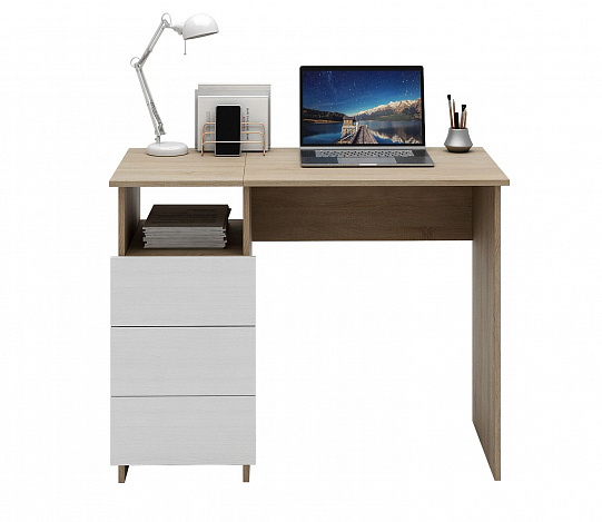 Стол письменный Витто-31 - дуб сонома / белый