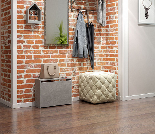 Обувница Уно-58-У узкая - бетон