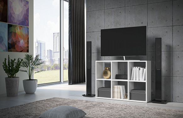 Стеллаж Уно-92 - белый