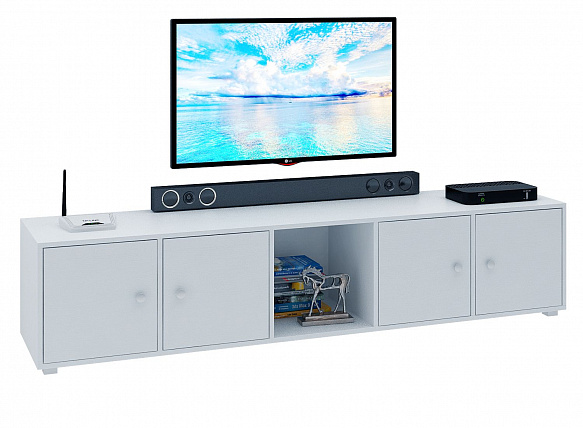 ТВ Тумба Прайм-51-1 подвесная / напольная - белый