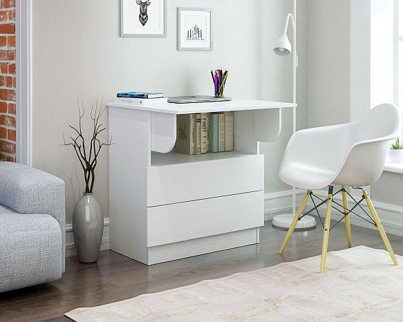 Комод-стол Ренцо-30 - белый