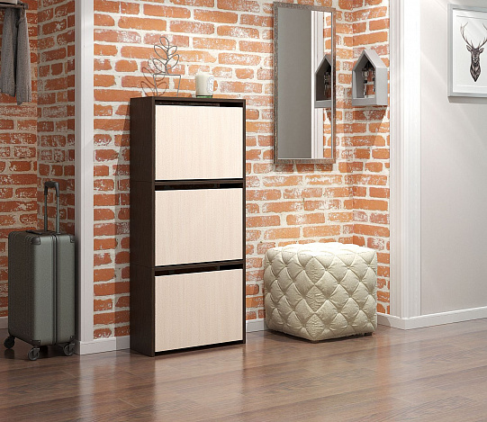 Обувница Витто-23 - венге / дуб молочный