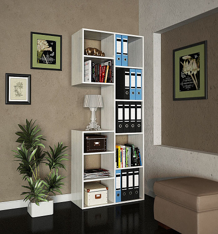 Стеллаж Рикс-2 - белый