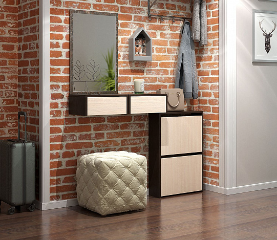 Тумба подвесная Уно-48 - венге / дуб молочный