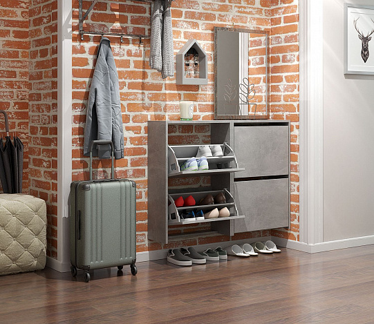 Обувница Витто-19 - бетон